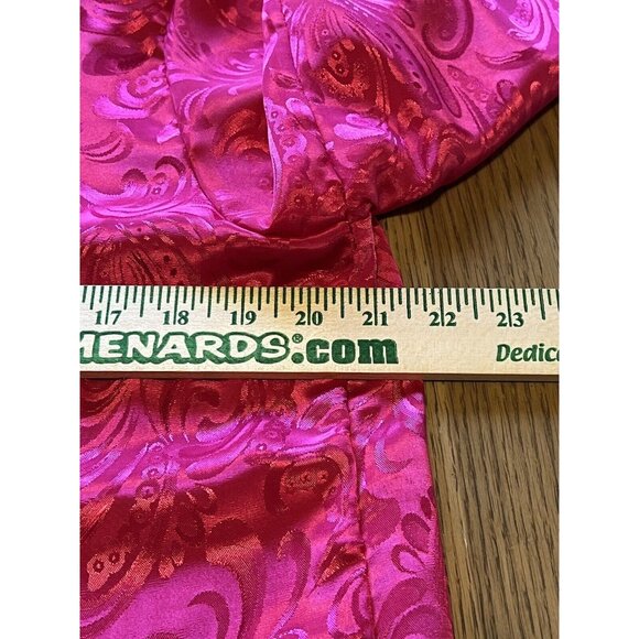 Charolette  VanHorne Pink Blouse Size 14 Vintage Formal Classic Gala Designer - Picture 8 of 11